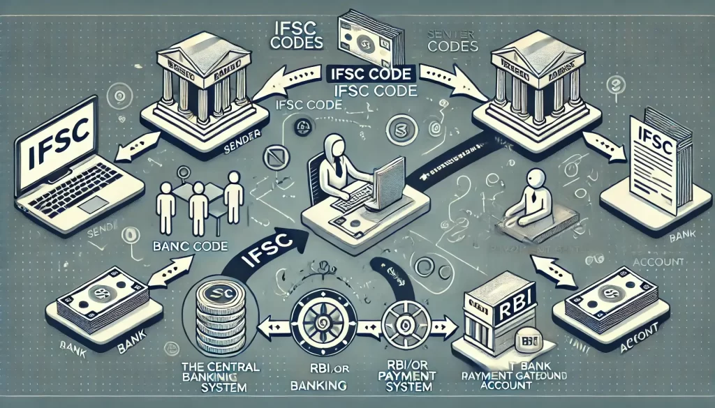 IFSC code transaction process flowchart